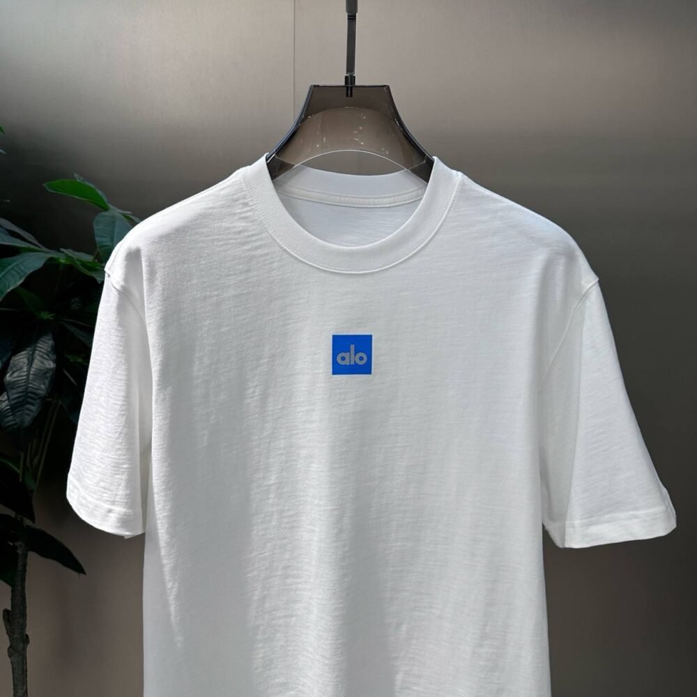 ALO TSHIRT SS25 BLACK/WHITE