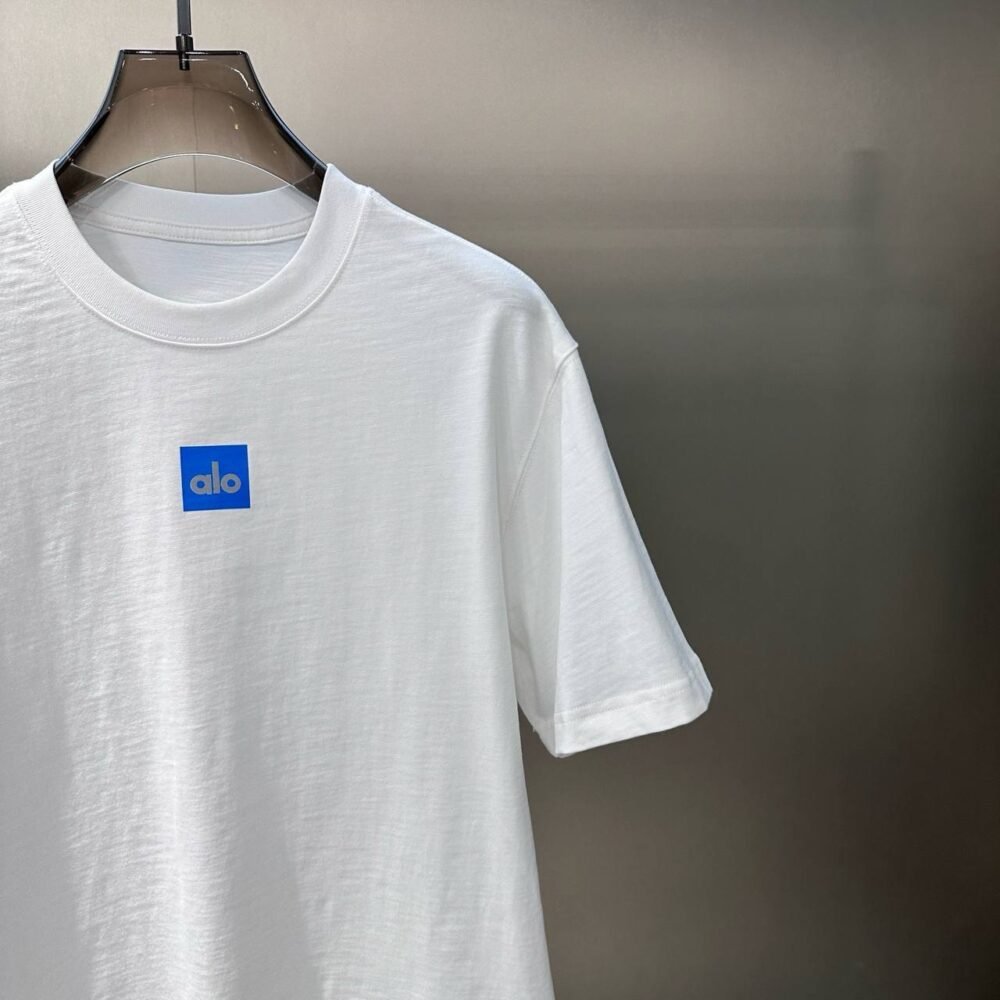 ALO TSHIRT SS25 BLACK/WHITE