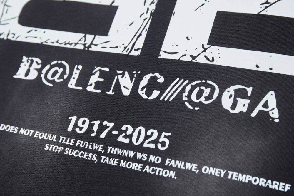 BALENCIAGA 1917-2025 TSHIRT GRAPHS
